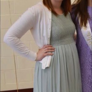 Sage Green Lace Dress- Altar’d State